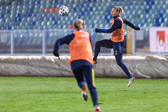 Sofia Jakobsson of the Swedish women's national football