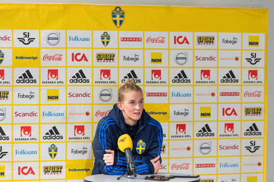 Sofia Jakobsson of the Swedish women's national football