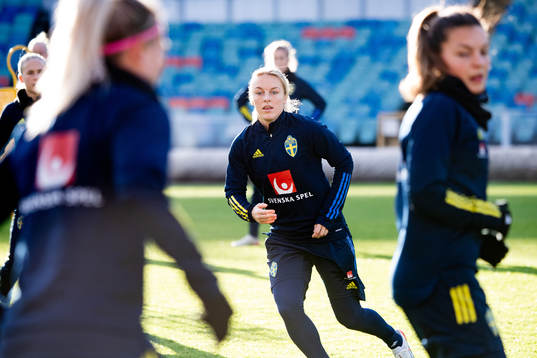 Mimmi Larsson of the Swedish women's national football team
