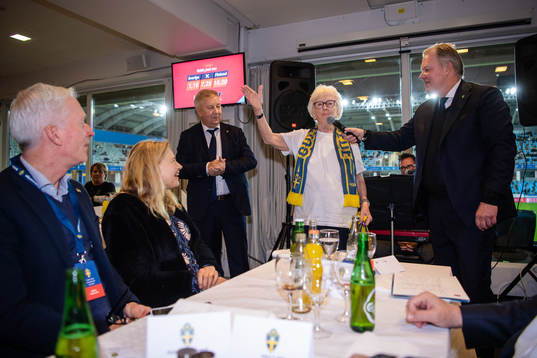 Ingrid Holmgren, the first Swedish female referee, and