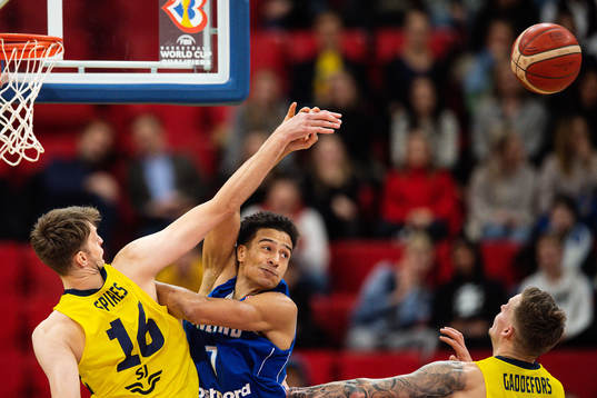 Nicholas Spires and Viktor Gaddefors of Sweden against