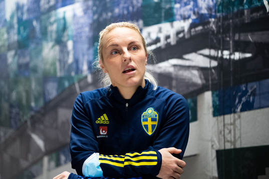 Mimmi Larsson of the Swedish women's national football team