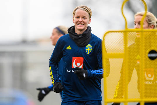 Nilla Fischer of the Swedish women's national football team