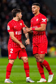 Gonzalo Montiel and Diego Carlos of Sevilla