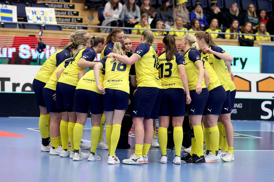 under innebandymatchen mellan Sverige och Tyskland