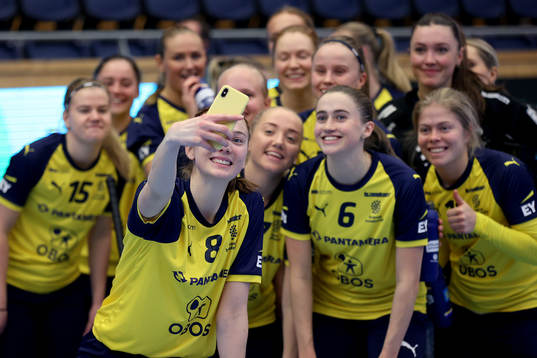 under innebandymatchen mellan Sverige och Tyskland
