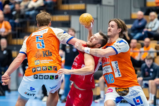 Kristianstads Hampus Henningsson och Anton Hallbäck mot