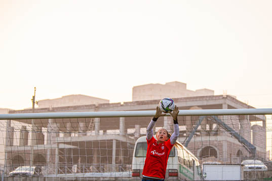 Goalkeeper Cecilie Fiskerstrand of the Norwegian women's