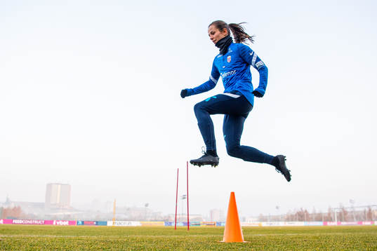 Tuva Hansen of the Norwegian women's national football team