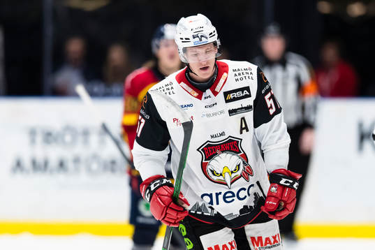 Malmö Redhawks Emil Sylvegård deppar