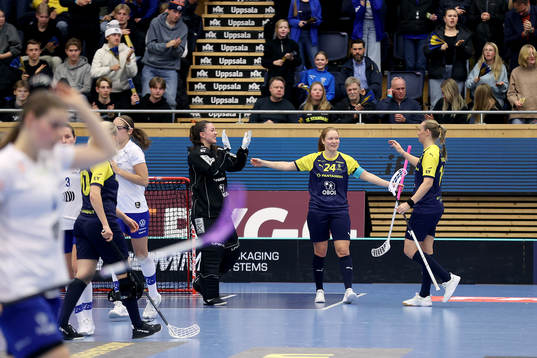 Sweden celebrates the win