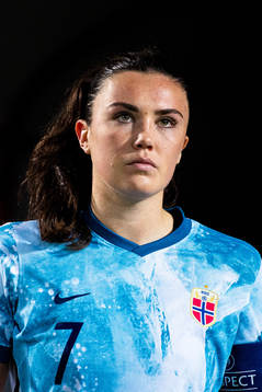 Ingrid Syrstad Engen of Norway at half time