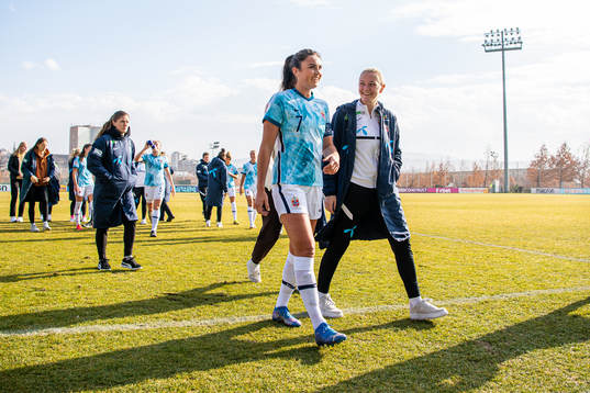 Ingrid Syrstad Engen and Frida Maanum of Norway