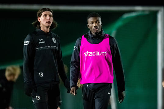Landskrona Andreas Murbeck och Ousmane Diawara