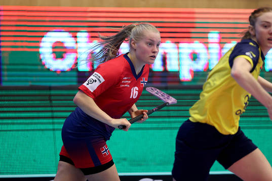 during the women’s World Floorball Championship