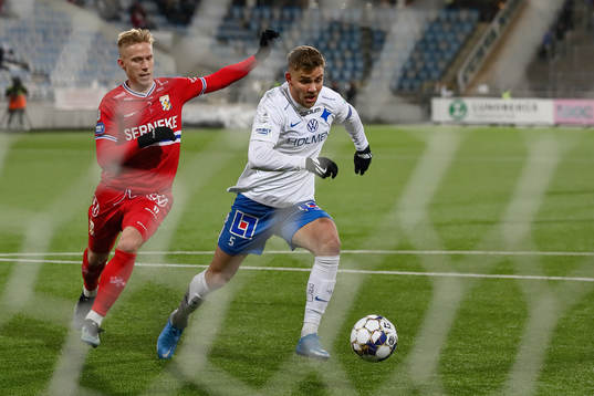 IFK Norrköpings Christoffer Nyman gör mål 1-1