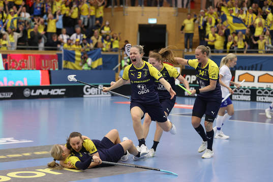 Sweden celebrating the Gold medal