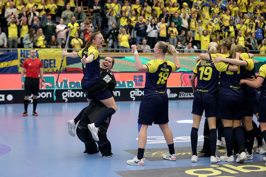 Sweden celebrating the Gold medal