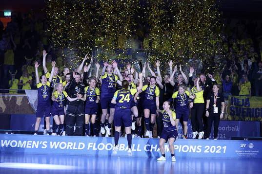 Sweden celebrating the Gold medal