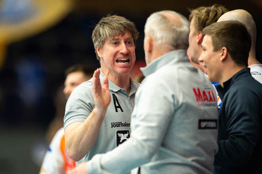 Kristianstads tränare Jonas Wille och assisterande