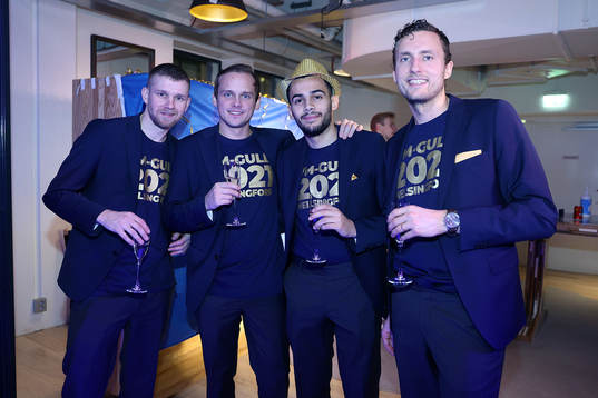 Rasmus Enström, Linus Nordgren, Omar Aldeeb and