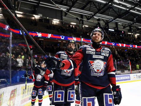 Linköpings Alexander Johansson jublar