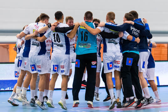 Redbergslids spelare jublar