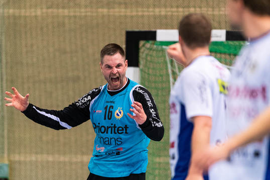 Redbergslids målvakt  Andreas Palicka jublar