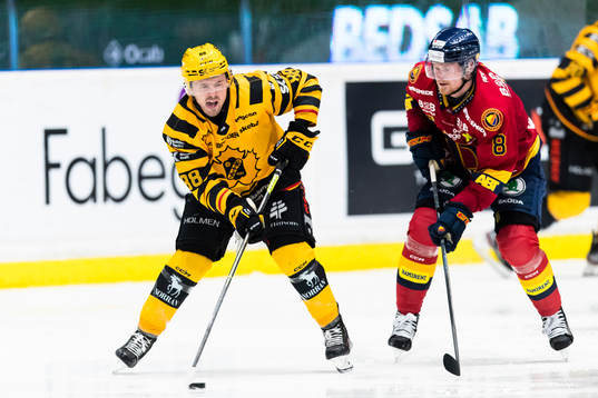 Skellefteås Jayce Hawryluk och Djurgårdens Linus Arnesson