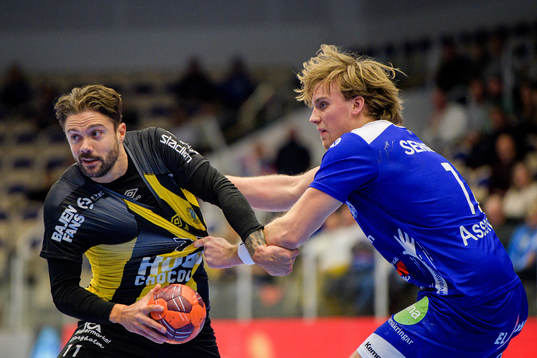 Hammarbys Martin Dolk och Alingsås Pontus Josefsson Säll