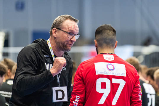 Hammarbys målvaktstränare Martin Norrbom och målvakt