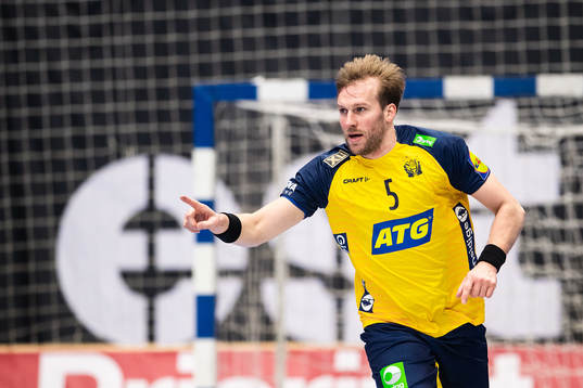 Max Darj of Sweden celebrates