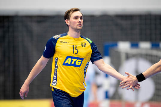 Hampus Wanne of Sweden celebrates