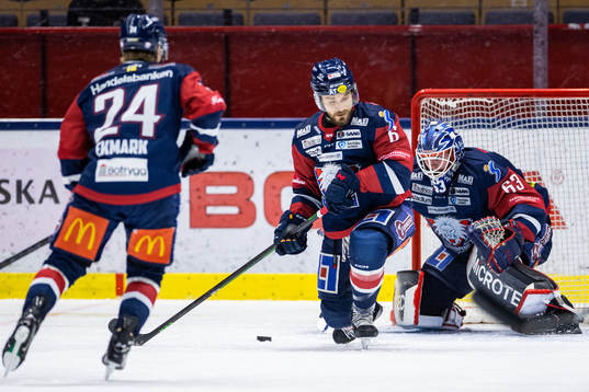 Linköpings Craig Shira och målvakt Marcus Högberg