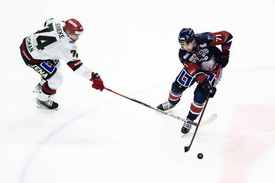 Frölundas Andreas Borgman och Linköpings Robert Lantosi