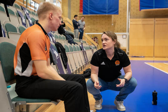 Emil Bjärenlöv och Sara Månsson