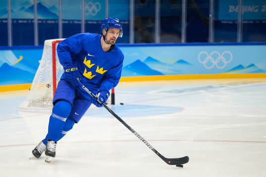 Anton Lander of the Swedish national men's ice hockey team
