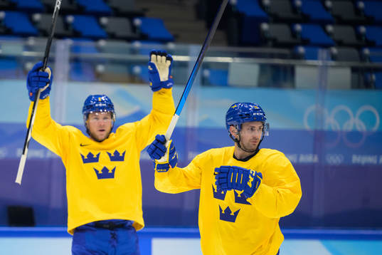 Christian Folin and Marcus Krüger of the Swedish national