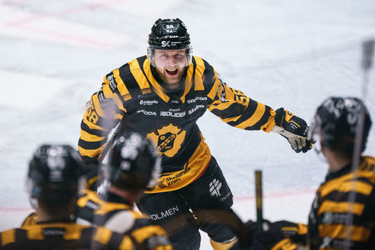 Skellefteås Oskar Nilsson jublar