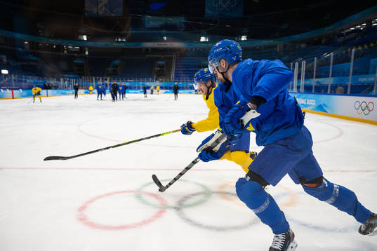 Jonathan Pudas and Daniel Brodin of the Swedish men’s