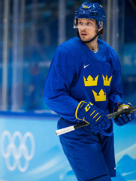 <Jacob de la Rose of the Swedish men’s national ice