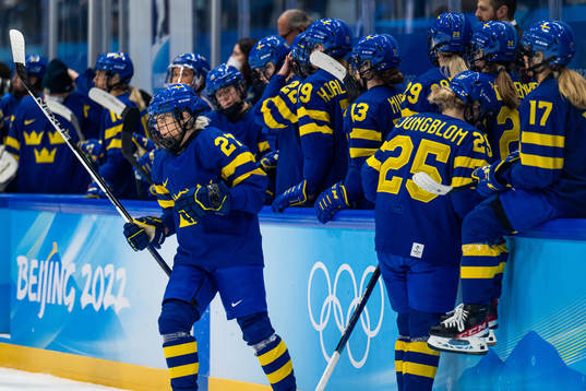 Emma Nordin of Sweden looks dejected