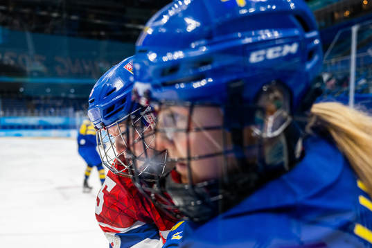 Samantha Kolowratova of Czech Republic and Emma Nordin of