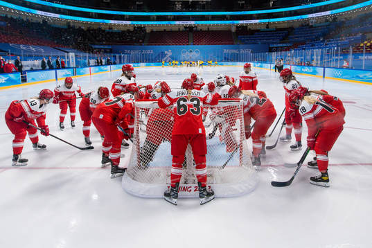 Players of Denmark gather