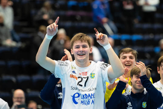 Ystads IFs Kasper Palmar jublar