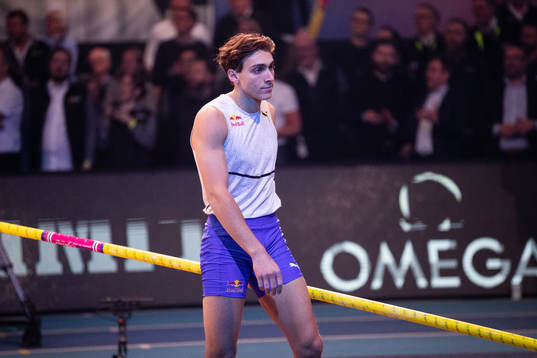 Armand Duplantis of Sweden looks dejected