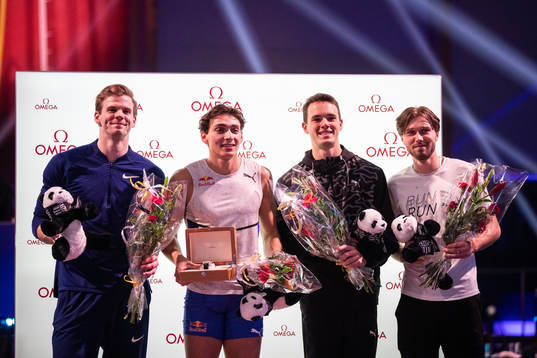 Chris Nilsen of USA, Armand Duplantis of Sweden, KC