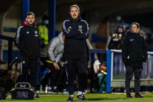 Jonas Eidevall, head coach of Arsenal