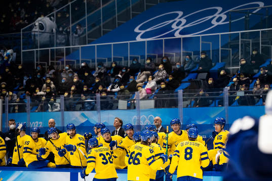Lukas Bengtsson of Sweden celebrates