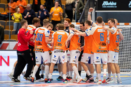 Kristianstads spelare jublar